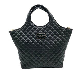 Like Dreams Black Quilted Juliet Medium Crossbody Bag